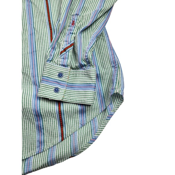 Robert Graham Mens 2XL 2TG Textured Button Front Flip Cuff Shirt - Picture 3 of 10